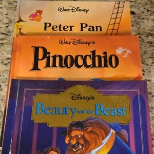 Disney Storybook Set with Purple, Orange, and Blue Covers